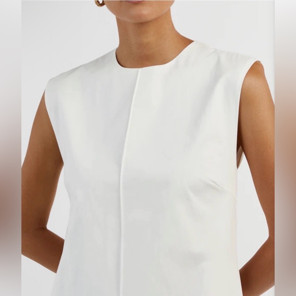 DISSH MAGGIE WHITE COTTON MIDI DRESS - Picture 7 of 8